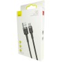 Adat-/töltőkábel, USB - Type-C, Baseus Cafule, textil szigetelés, 3A, (Fast Charge), 1m - fekete/szürke