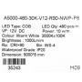 LED-csík, rugalmas, LED COB, 1000lm, 12V/5A, fehér/meleg fény, 3000K, 5m