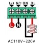 Időzített relé, digitális, dupla, 220V/10A, AC - T2310