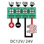 Időzített relé, digitális, dupla, 12V/20A, DC - T2310