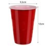 Beer Pong Flippy ivójáték, 50 pohár, 3 labda, műanyag, hordozható, piros, 21232