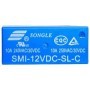 Relé, 12V - 10A, NO/NC, SMIH - 12VDC-SL-C