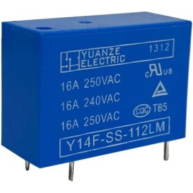 Relé, 12V/16A, Y14F-SS-112LM