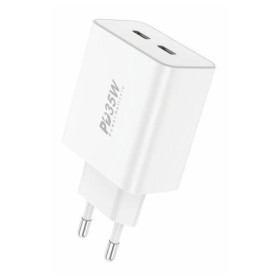 Foneng EU50 hálózati töltő adapter 2x USB-C PD 35W (fehér)