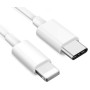 USB Type-C kábel Lightning iPhone 8, X, Xs, Xs Max telefonhoz, gyorstöltés, fehér