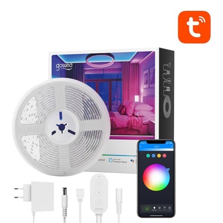 RGB LED szalag, intelligens, SMART, NiteBird SL2, 5m, Tuya, Amazon Alexa és Google Home - SL2