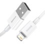 Adat-/töltőkábel, USB - iPhone Lightning, Baseus Superior Series, 66W, (Gyorstöltés), 1m, fehér, CALYS-A02