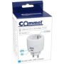 Commel USB A+C adapter, telefontöltő konnektorral aljzattal (240-801)