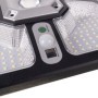 Reflektor, napelem lámpa, 220 SMD LED, 1 COB, PIR szenzor, 3 fénymód, távirányító, elem - Izoxis 22736