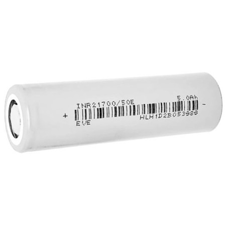 Li-Ion akkumulátor - 21700, 3,7V/5000mAh akkumulátor - 3C