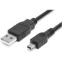 Kábel USB A 2.0 dugó, töltés/adat - mini USB csatlakozódugó, 1 m