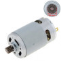 DC motor, 12V/1300mA, 23000rpm, 14 fog - GRS-550VC