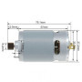 DC motor, 12V/1300mA, 23000rpm, 14 fog - GRS-550VC