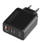 Tápegység, telefontöltő, 220V - USB, Type-C, PD, QC 5.0, 50W GAN