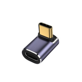 USB 4.0 Type C - C típusú adapter 90 fokban, háromdimenziós hajlítás