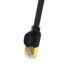 Ethernet hálózati kábel, UTP, Gigabit, 10 Gbps, CAT 7, RJ45, dugasz - RJ45, dugó, 3 m, Baseus Flat - B00133207111-03