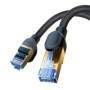 Ethernet hálózati kábel, UTP, Gigabit, 10 Gbps, CAT 7, RJ45, dugasz - RJ45, dugó, 2 m, fonott, Baseus - B0013320B111-03