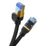 Ethernet hálózati kábel, UTP, Gigabit, 10 Gbps, CAT 7, RJ45, dugasz - RJ45, dugó, 2 m, fonott, Baseus - B0013320B111-03