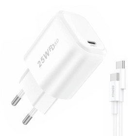 Tápegység, gyorstöltő, Fast charger, USB-C, 220V - 5V/3A, 25W - Foneng EU40