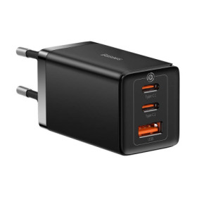 Baseus GaN5 Pro Töltő, 2xUSB-C + USB, 65W, fekete (CCGP120201)