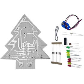 Barkácskészlet, oktatójáték készlet, elektronikus karácsonyfa, MMC4060-zal, 8 év felett