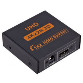 HDMI 1.4a elosztó 2 port 4K 30Hz, 1x bemenet 2x kimenet