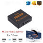 HDMI 1.4a elosztó 2 port 4K 30Hz, 1x bemenet 2x kimenet