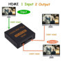 HDMI 1.4a elosztó 2 port 4K 30Hz, 1x bemenet 2x kimenet