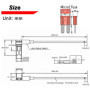 Biztosíték adapter tartóval és autós biztosítékkal, micro 2, kiegészítő áramkörhöz, biztosíték 10A