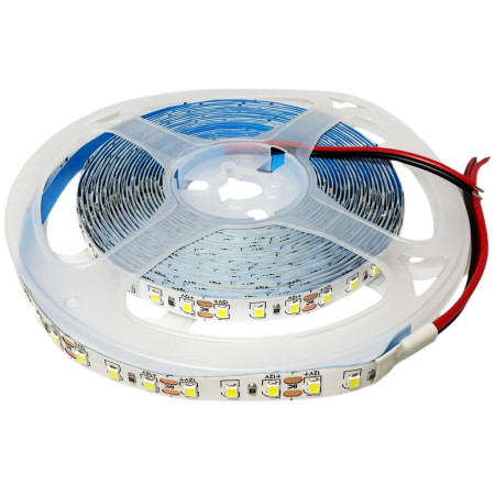 LED csík, rugalmas, 2835 SMD LED-del, 120 led/m, beltéri, hideg fehér, 5 m