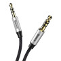 Audiokábel, jack, dugasz, 3,5 mm, 3 érintkező - jack, dugó, 3,5 mm, 3 érintkező, 1,5 m - Baseus Yiven