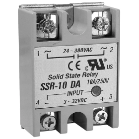 Statikus relé, 3-32V DC - 24-380V AC, SSR-10DA