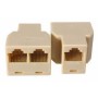 UTP adapter - 2xUTP FTP férfi-nő 8P8C RJ45 - Dupla internetelosztó adapter