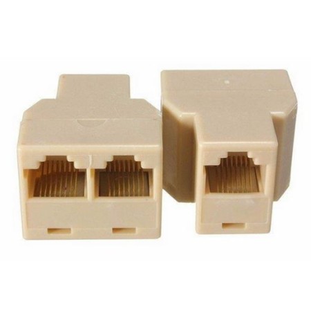 UTP adapter - 2xUTP FTP férfi-nő 8P8C RJ45 - Dupla internetelosztó adapter