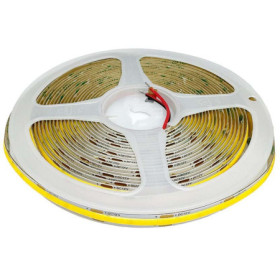 Hidegfehér COB LED szalag, 5m, 24V, 1100lm/m, 6100K, 40W/m, öntapadós, IP20
