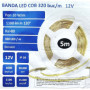 Melegfehér COB LED szalag, 5m, 24V, 1100lm/m, 3000K, 36W/m, öntapadós, IP20