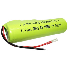 Li-Ion akkumulátor 18650, 3.7V, 5000mAh, vezetékkel