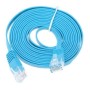 Lapos UTP hálózati kábel, CAT6, kék, 2 x RJ45 csatlakozó, 10M