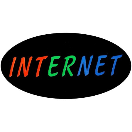 LED Reklámtábla - "INTERNET"