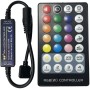 RGB vezérlő, RF távirányító, 5-24V/6A, RGB LED szalagokhoz, 5-24V/6A