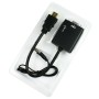 Átalakító/adapter, mini HDMI, dugasz - VGA, dugasz + audio, jack 3,5 mm - 23 cm