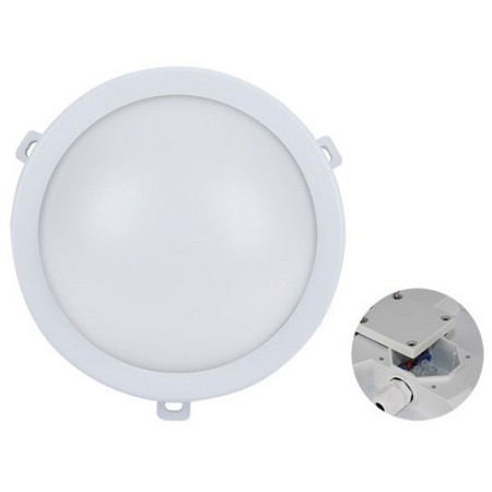 Kerek LED-es világítótest, kültérre használható, 220V/12W - fehér/semleges fény - 407-501