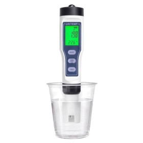 Professzionális vízminőség-mérő, pH/hőmérséklet, LCD kijelző