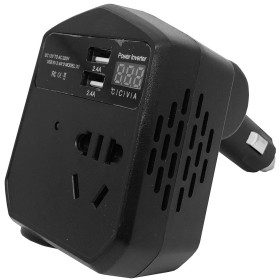 Feszültséginverter, 12V - 60W + 5V, USB