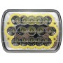 Autó reflektor, 61 LED, 12V-24V/24W - fehér/hideg, sárga fény