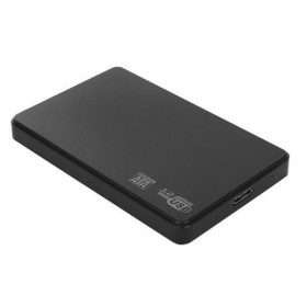 Külső rack, USB 2.0/3.0, kompatibilis 2,5 hüvelykes SATA HDD/SSD, fém, fekete