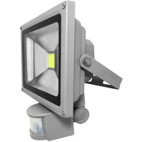 LED reflektor PIR érzékelővel - 30W - fehér/hideg fény