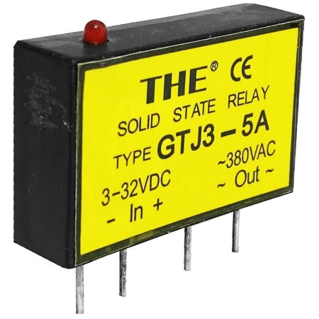 Statikus relé, 3...32V, DC→ 380V/5A, DC - GTJ3-5A