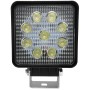 Autó reflektor, 9 LED, 10 V-30 V/27W-fehér/hideg fény