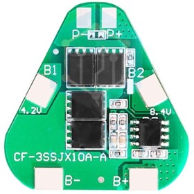 Töltésvédelmi modul 3x 18650 akkumulátor, BMS Li-ion, 12,6V/12A